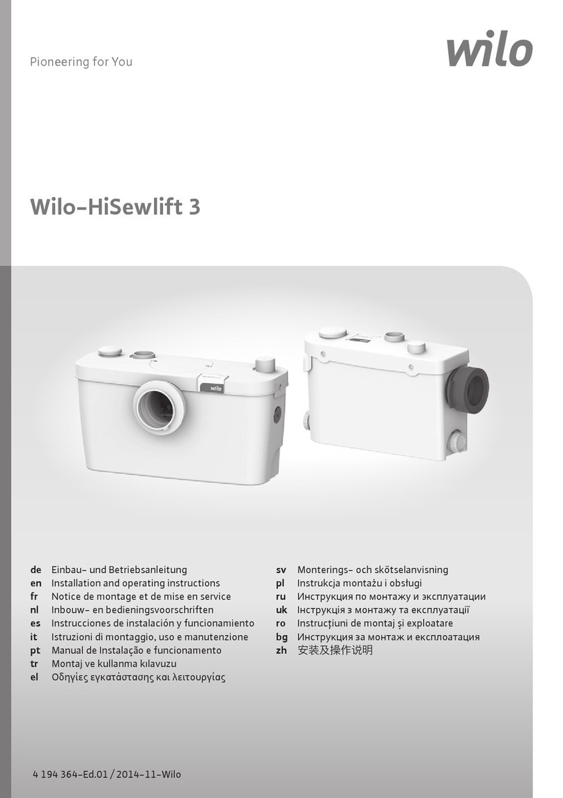 Wilo HiSewlift 3 Series User manual