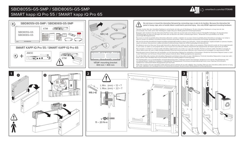 Smarttech SBID8055i-G5-SMP manual