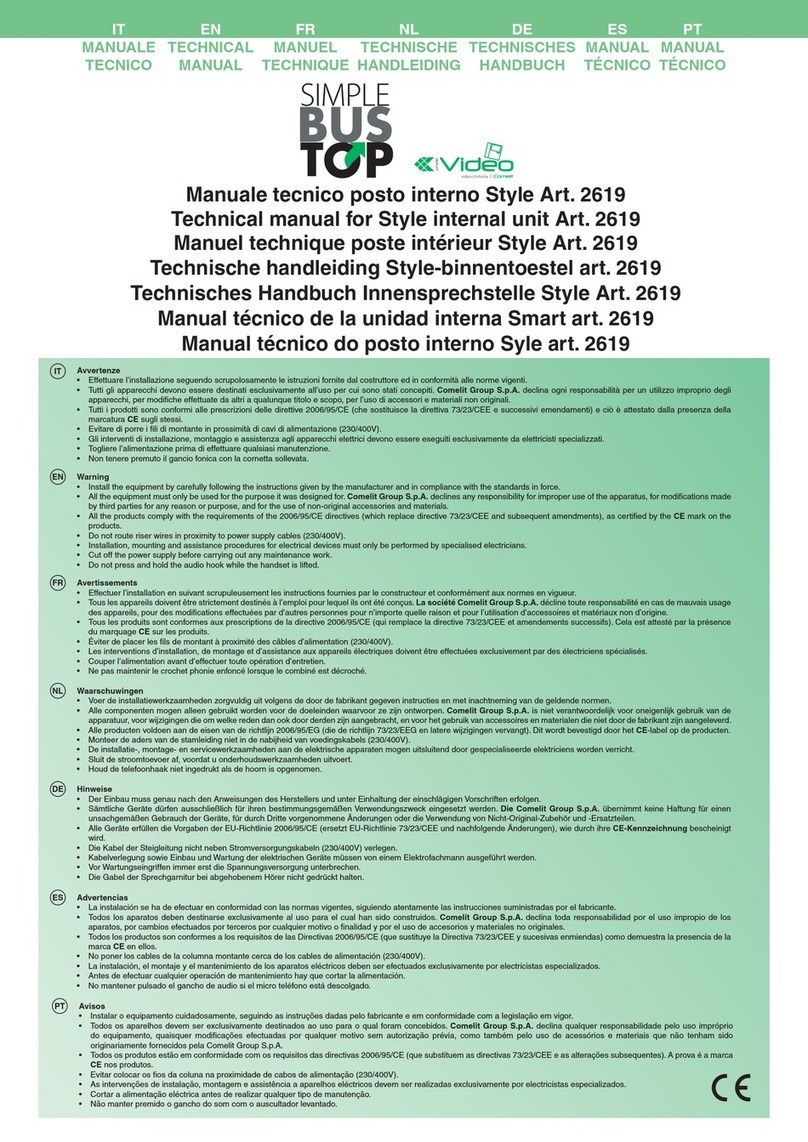 Comelit 2619 User manual