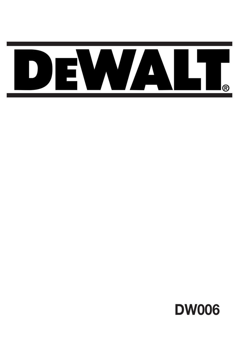 DeWalt DW006 User manual