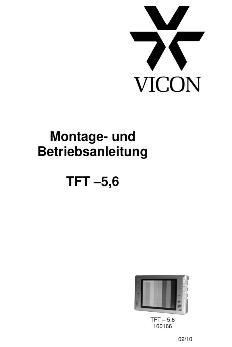 Vicon TFT-5,6 Installation and operation manual