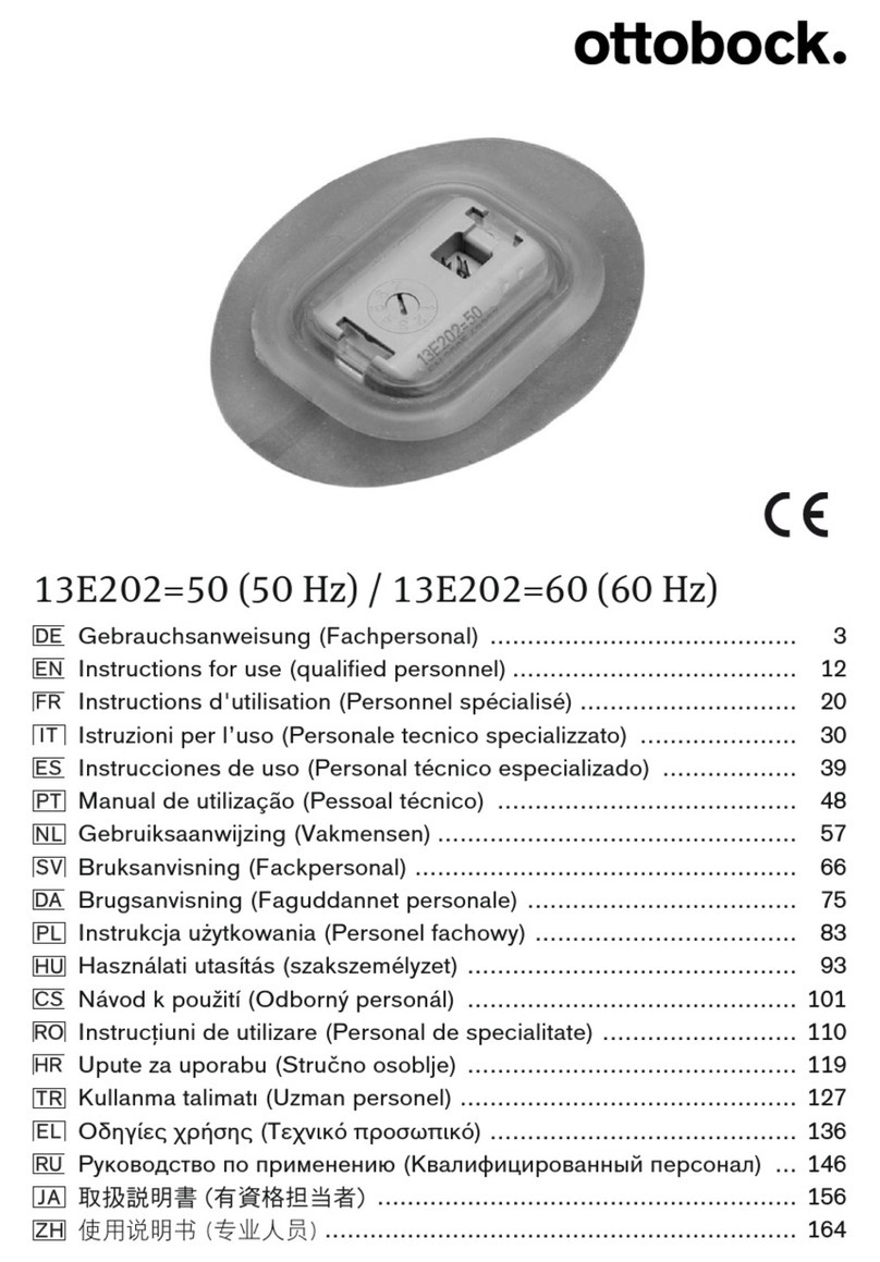 Otto Bock 13E202-50 User manual