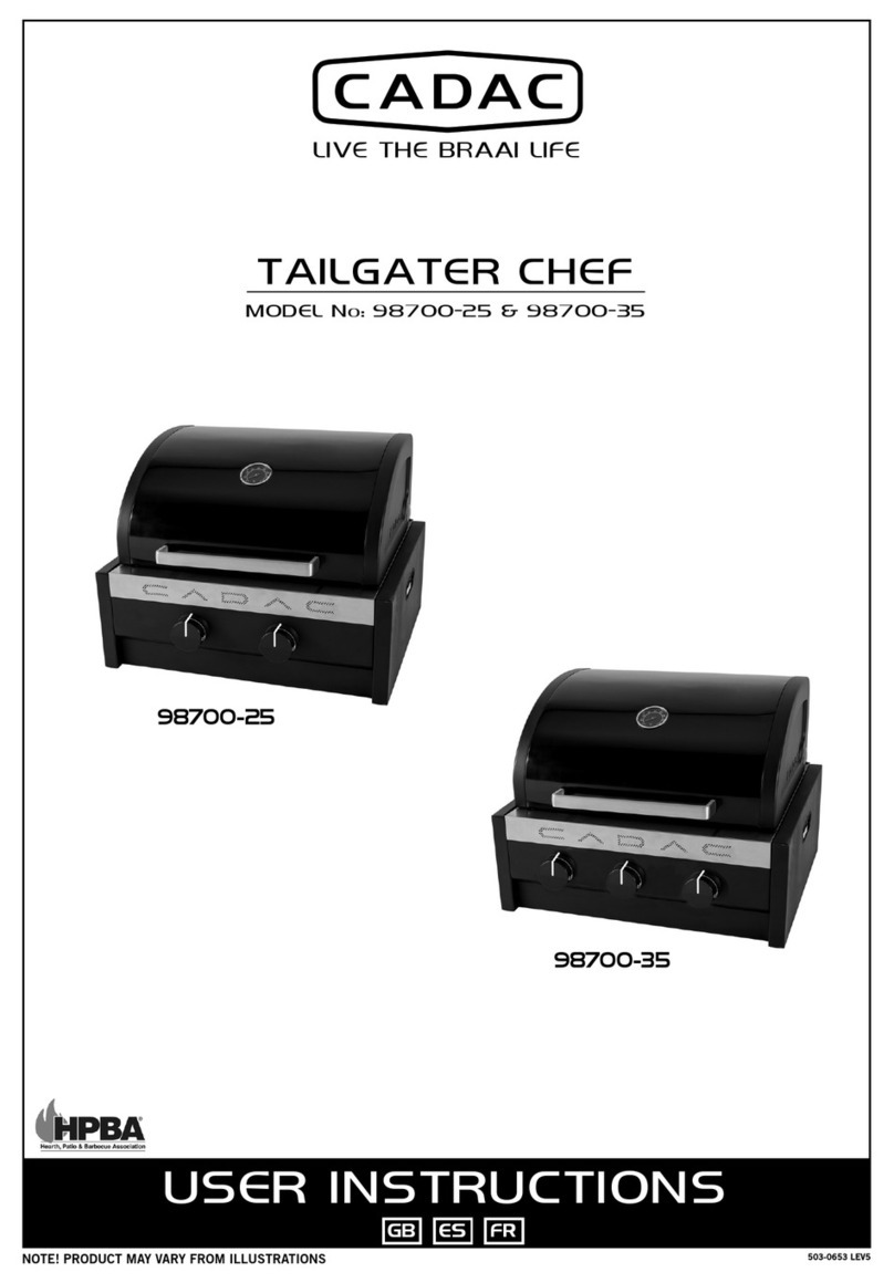 Cadac TAILGATER CHEF 98700-25 User manual