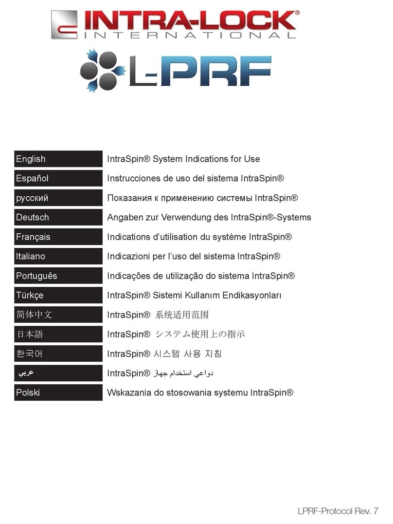 Intra-Lock IntraSpin Series Operating instructions