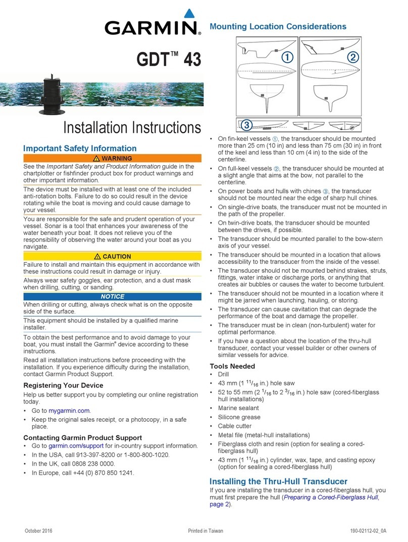 Garmin GDT 43 installation instructions
