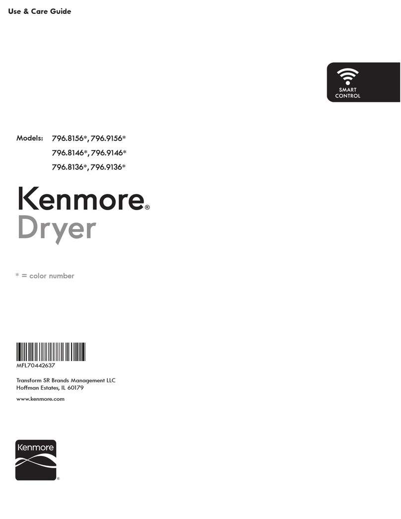 Kenmore 796.8156 Series User manual