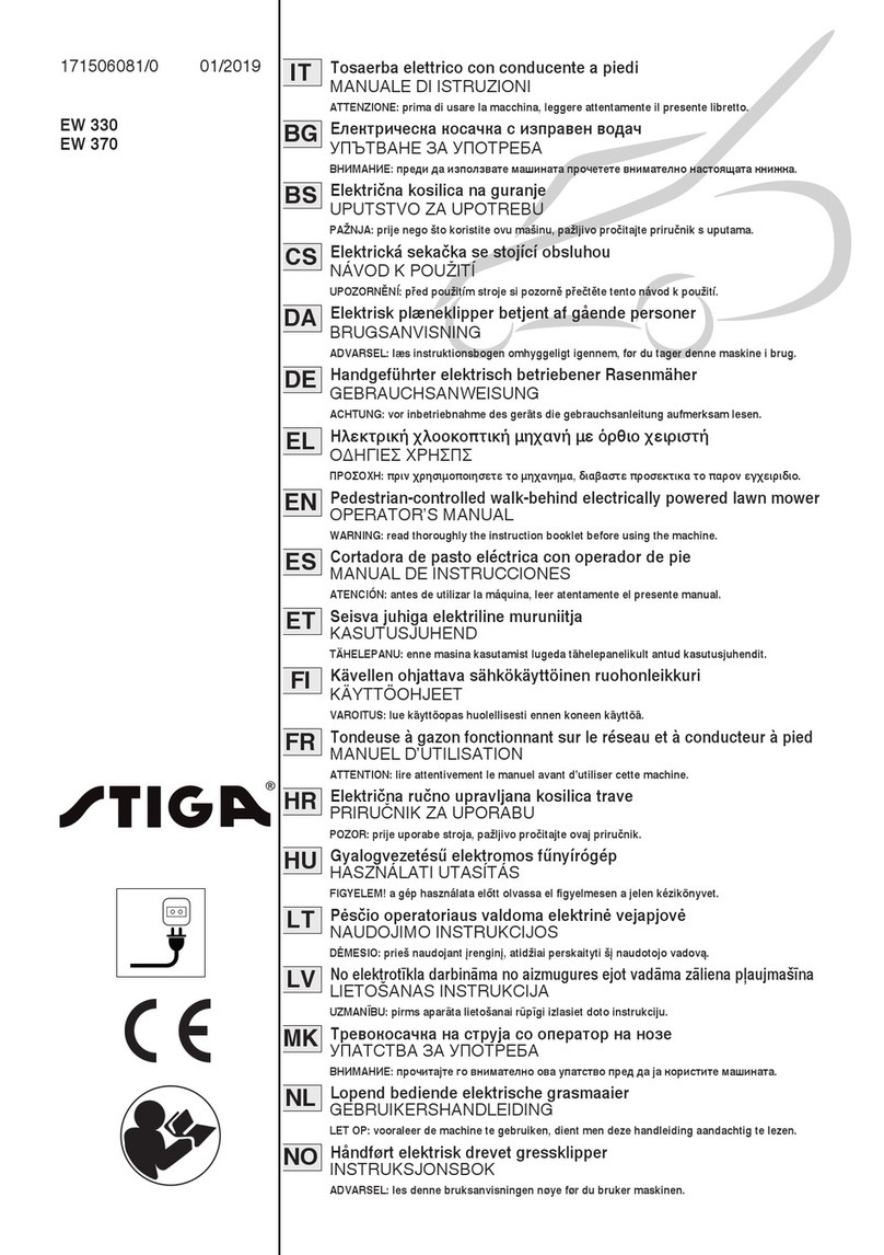 Stiga EW 330 Series Operator's manual