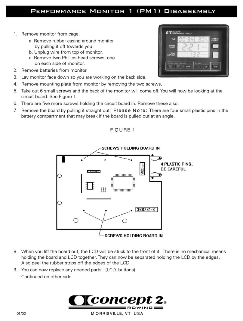 Concept2 PM1 Disassembly guide