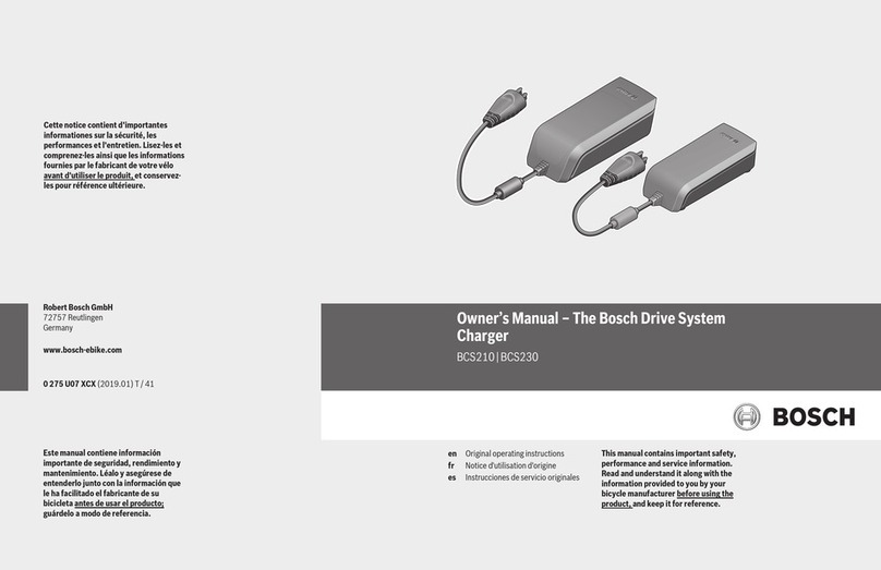 Bosch Surly BCS210 User manual
