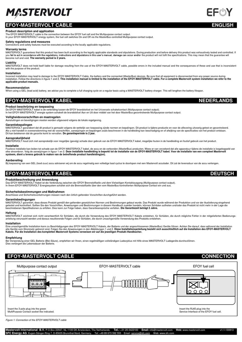 EFOY Mastervolt manual