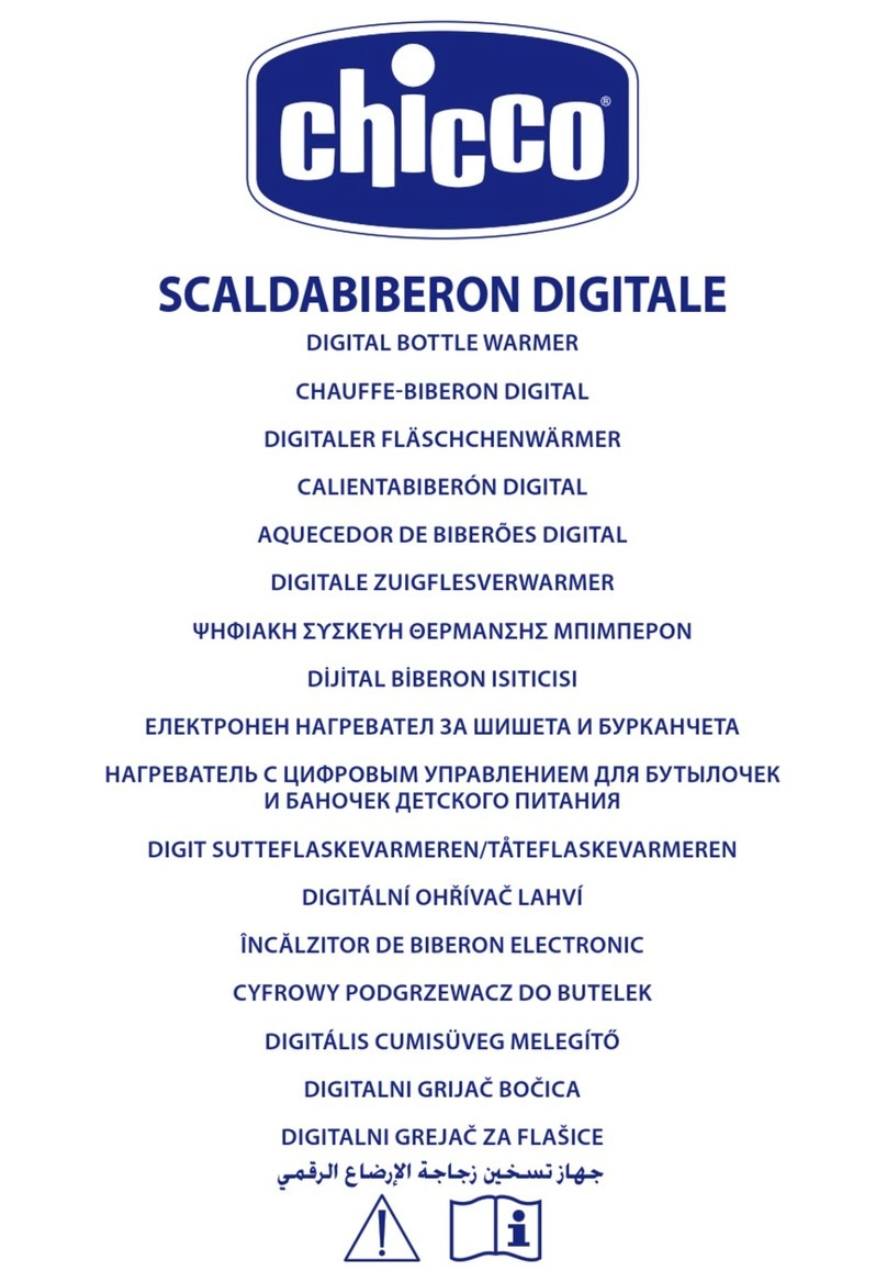 Chicco SCALDABIBERON DIGITALE instructions
