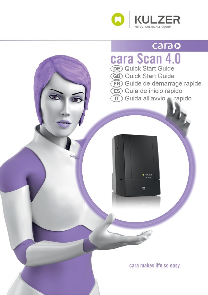 Kulzer Cara Scan 4.0 quick start guide Kulzer Cara Scan 4.0 quick start guide