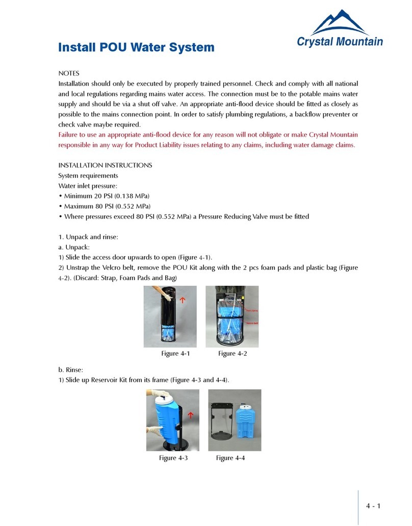 Crystal Mountain STORM Bottom-Load User manual Crystal Mountain STORM Bottom-Load User manual