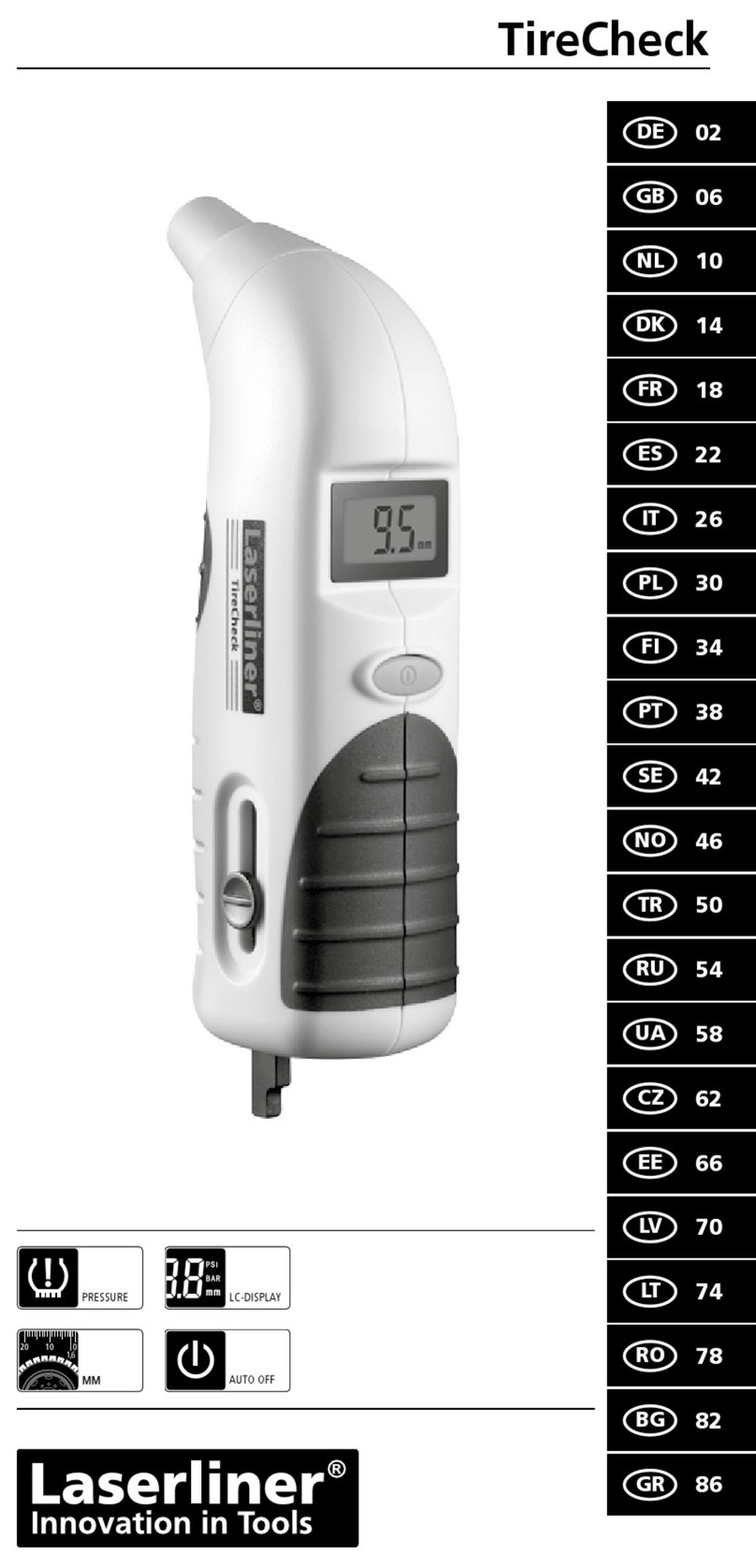 LaserLiner TireCheck User manual