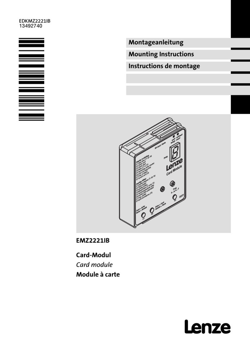 Lenze EMZ2221IB Mounting instructions