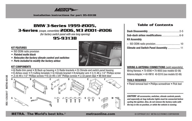 Metra Electronics 95-9313B installation instructions