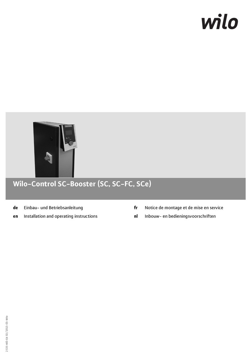 Wilo Wilo-Control SC-Booster Series User manual