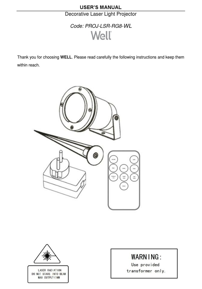 Well PROJ-LSR-RG8-WL user manual