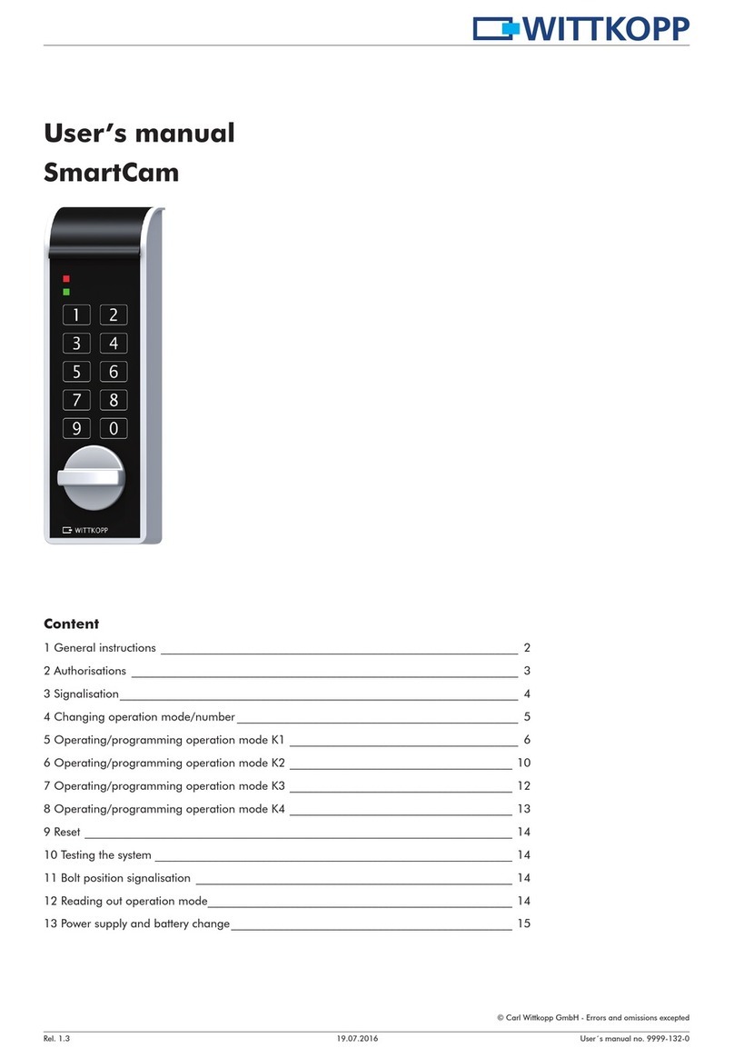 Wittkopp SmartCam User manual Wittkopp SmartCam User manual