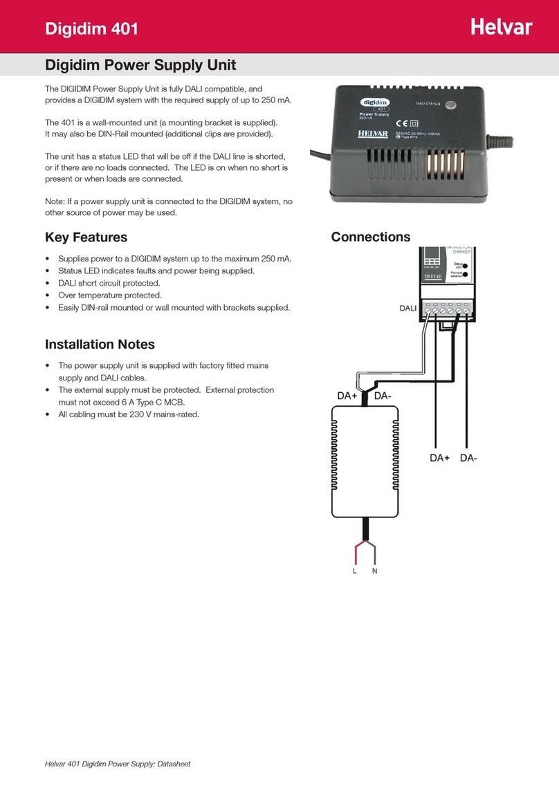 HELVAR Digidim 401 manual