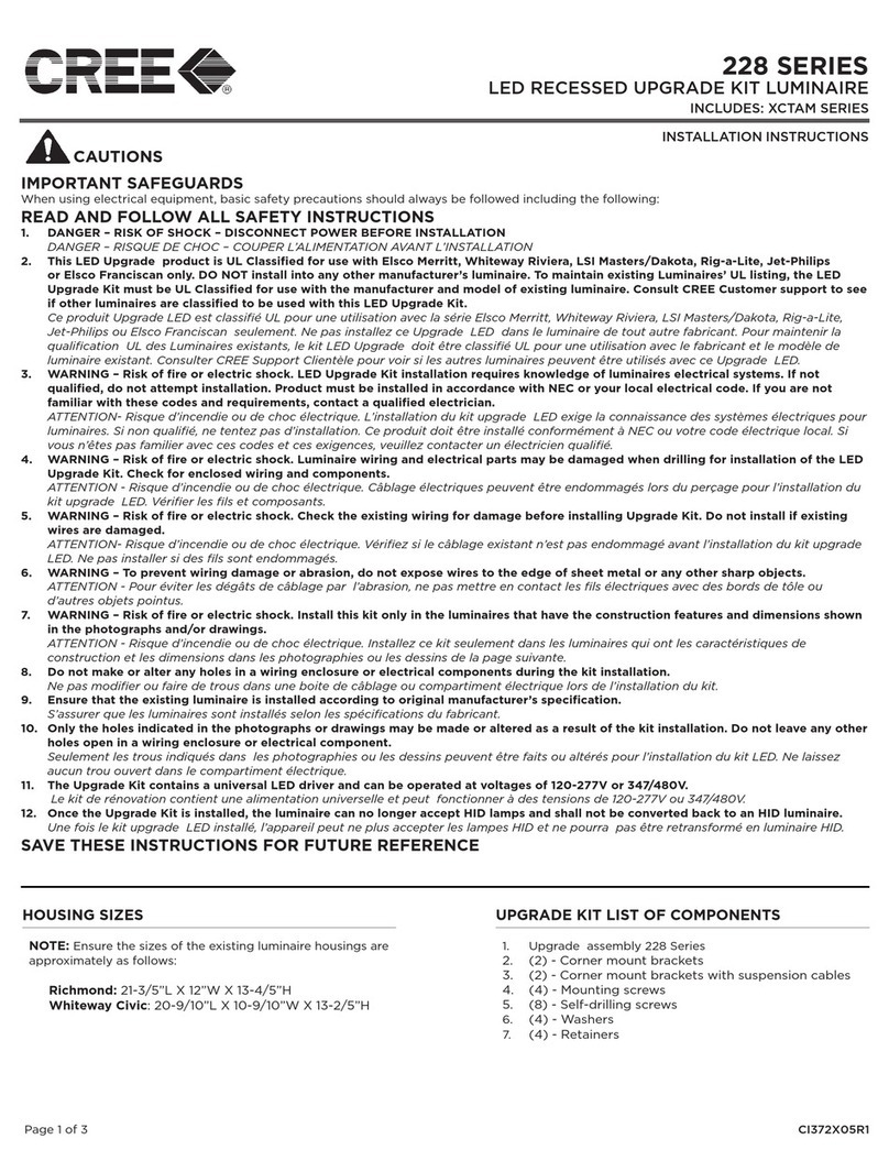 Cree 228 Series User manual Cree 228 Series User manual