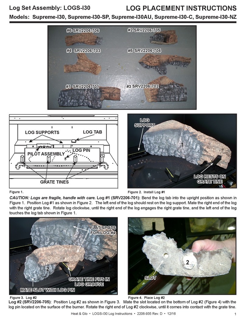 Hearth & Home LOGS-I30 User manual Hearth & Home LOGS-I30 User manual