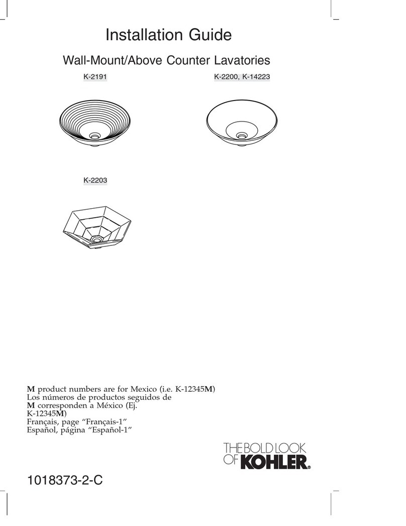 Kohler K-2191 User manual