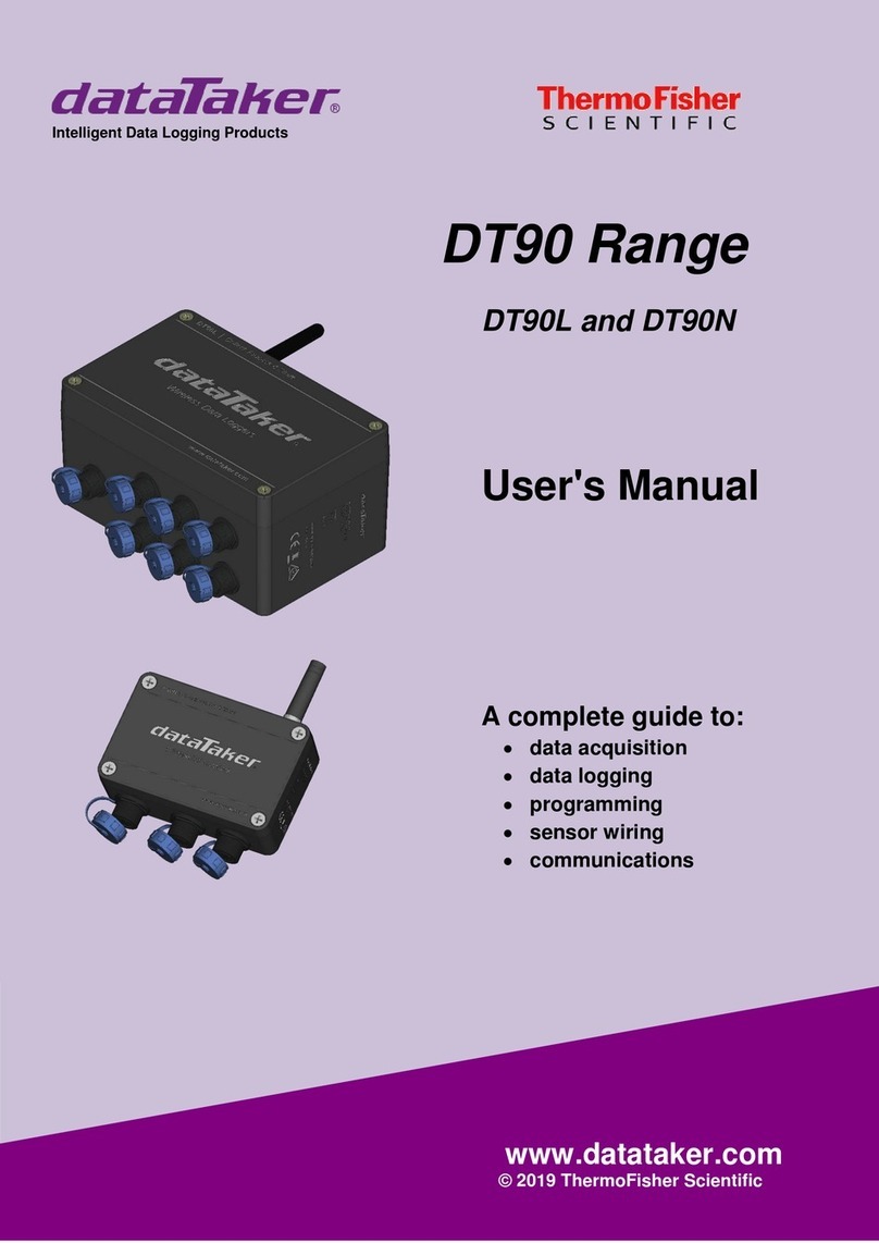 ThermoFisher Scientific DataTaker DT90 Series User manual