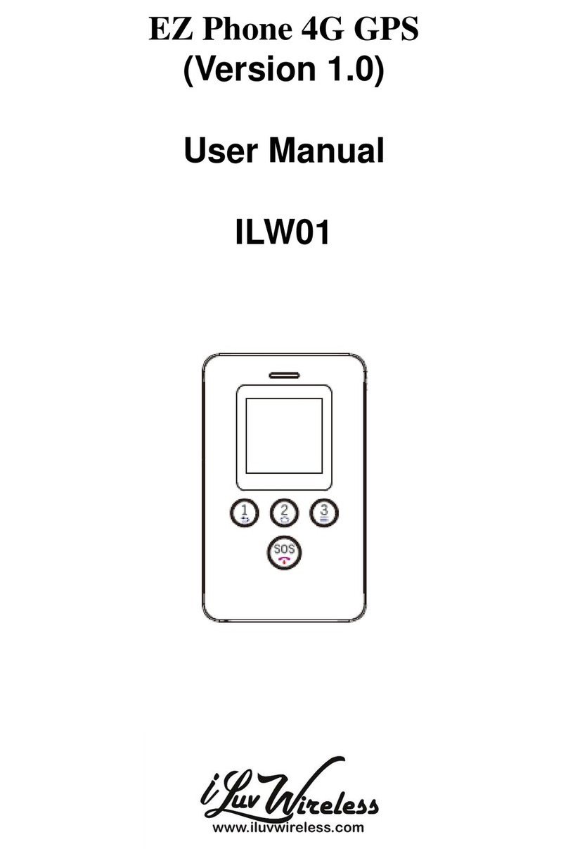 i Luv Wireless EZ Phone 4G GPS ILW01 user manual