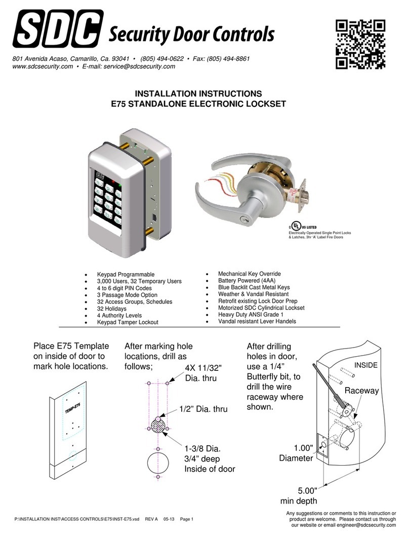 SDC E75 Series installation instructions