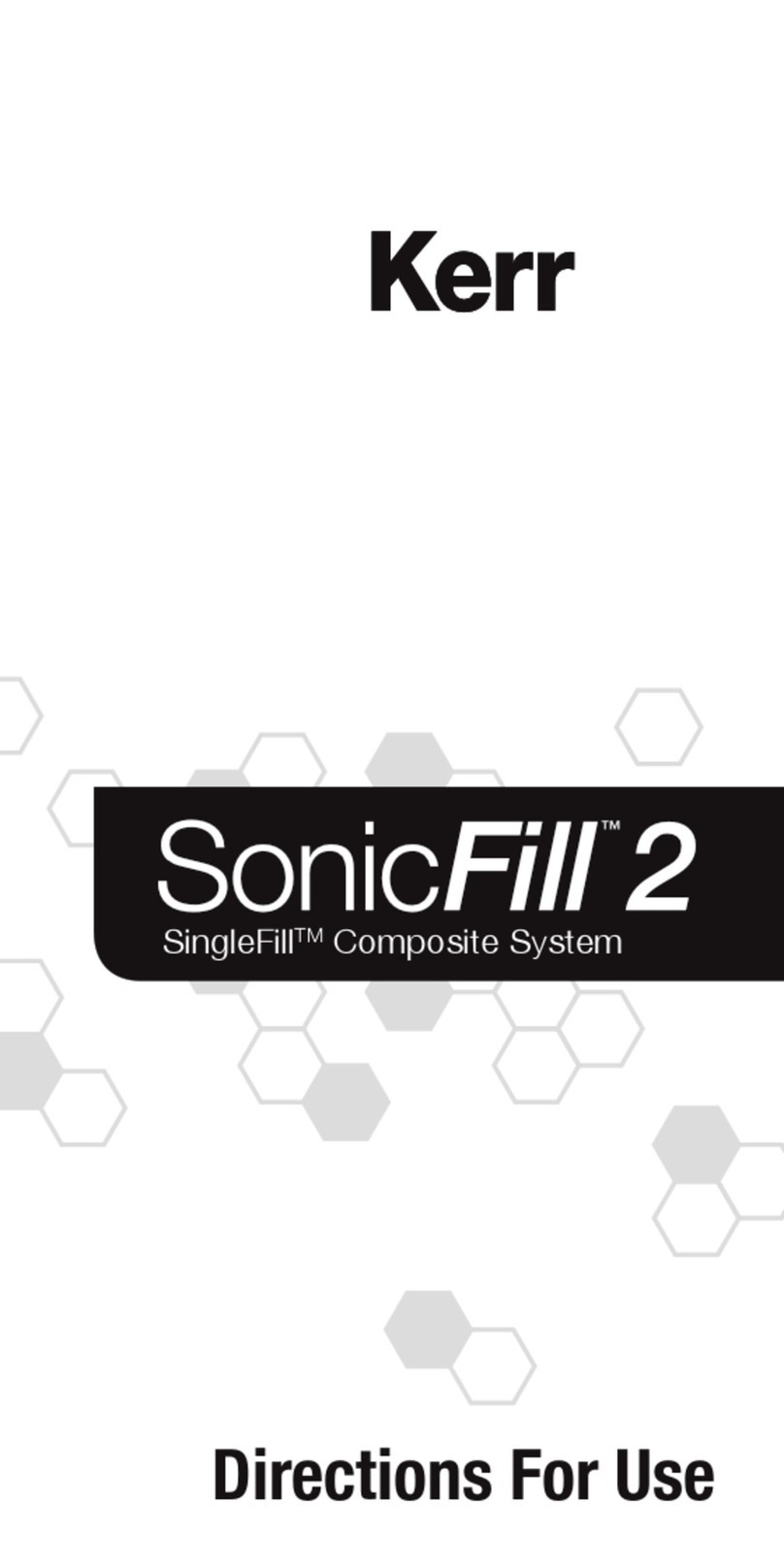 KERR SonicFill 2 Manual