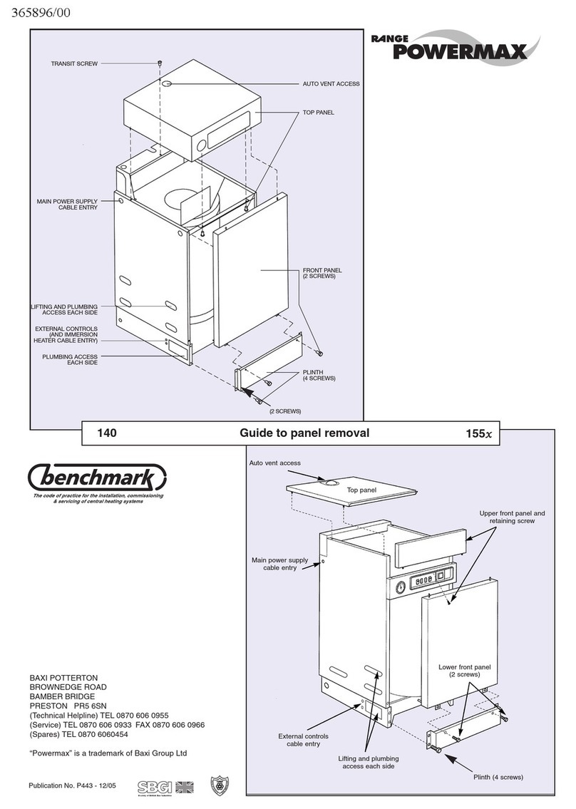 Power Max OV 140 P Series Installation and servicing instructions Power Max OV 140 P Series Installation and servicing instructions