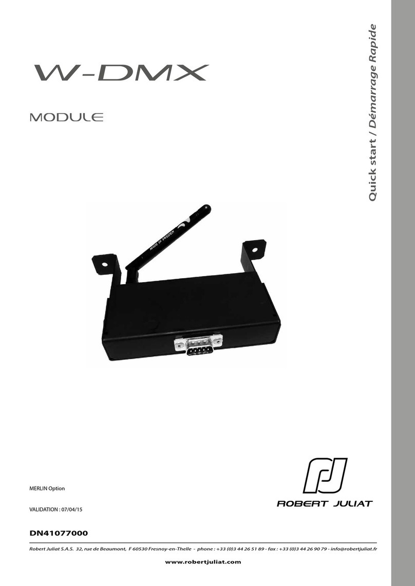Robert Juliat W-DMX User manual
