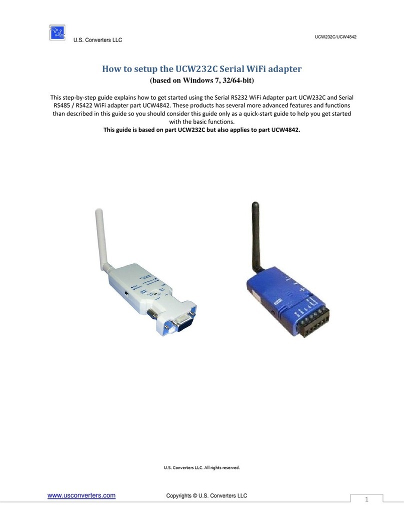 Usconverters UCW232C User manual