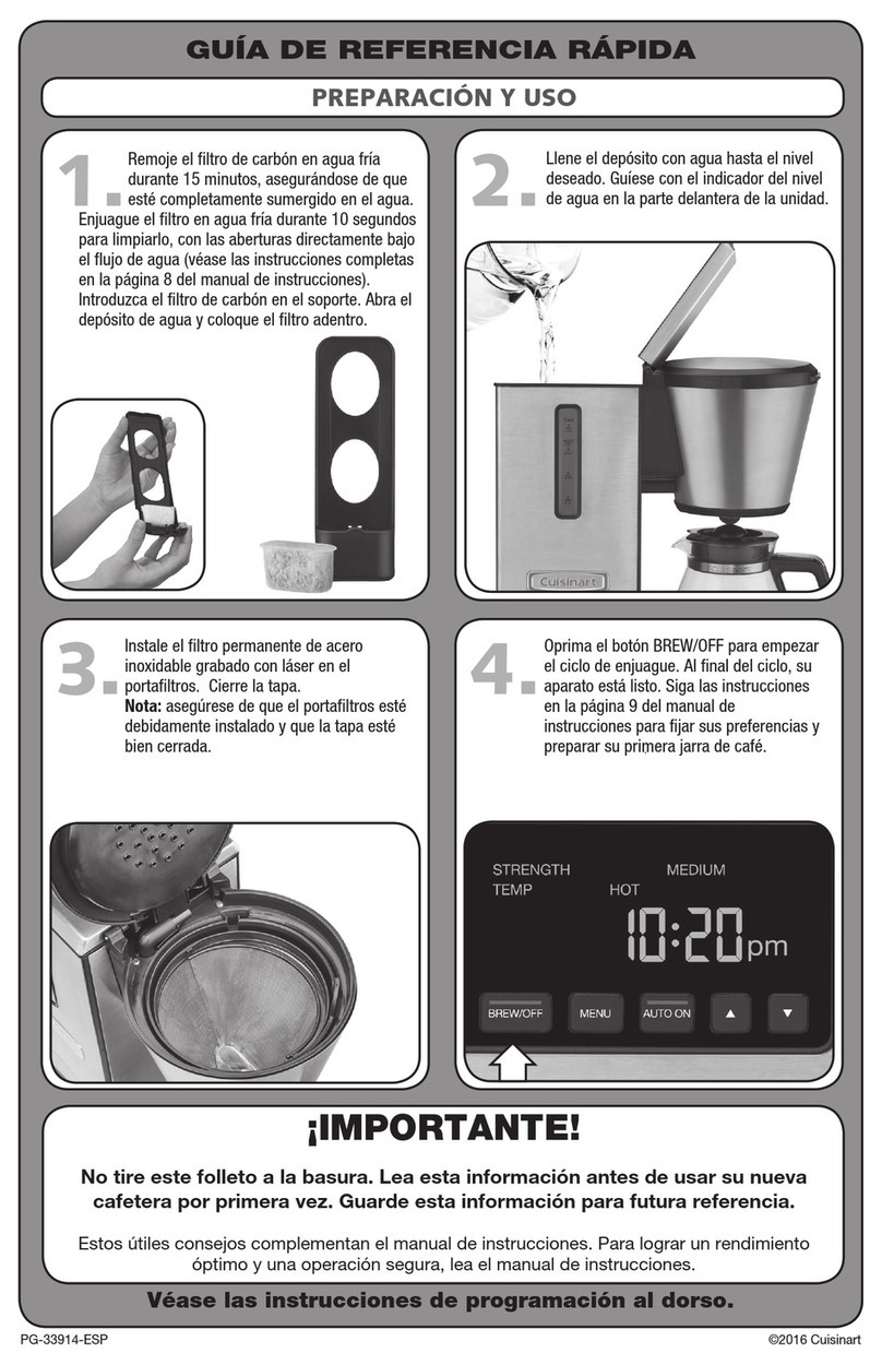 Cuisinart PurePrecision User manual
