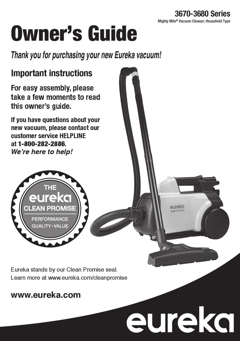 Eureka 3670 Series owner's guide