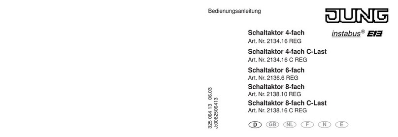 Jung Instabus 2134.16 REG operating instructions