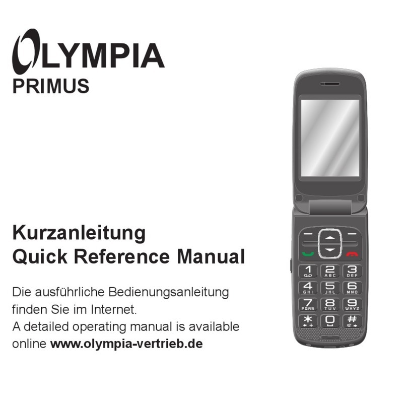 Olympia PRIMUS Quick reference manual