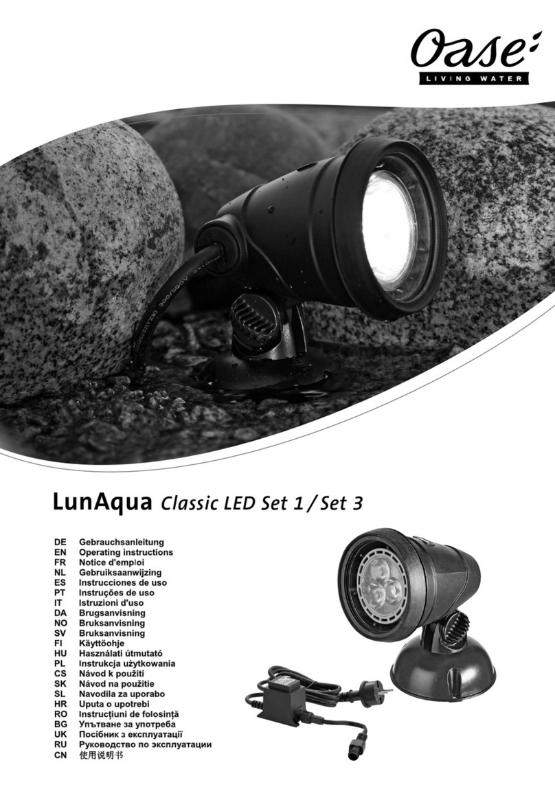 Oase LunAqua Classic LED Set 1 User manual