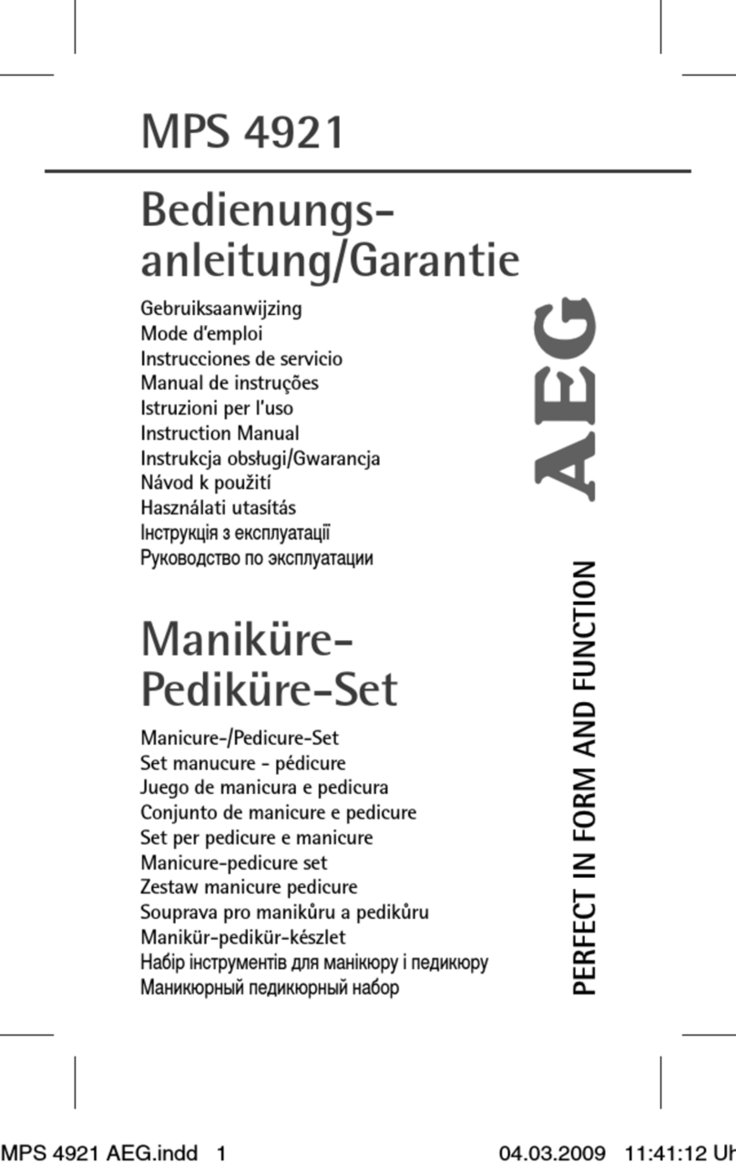 AEG MPS 4921 instruction manual