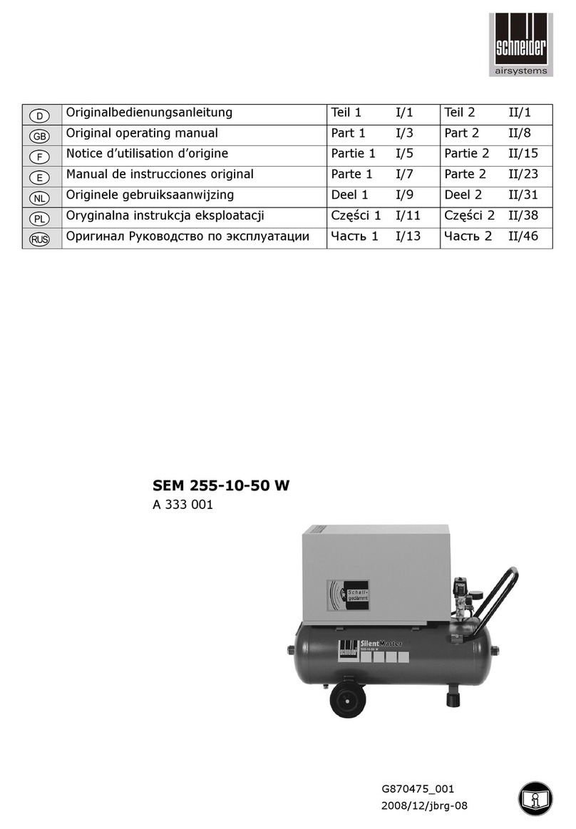 Schneider Airsystems SEM 255-10-50 W Original operating manual