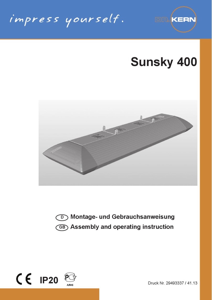 Dr. Kern Sunsky 400 User manual