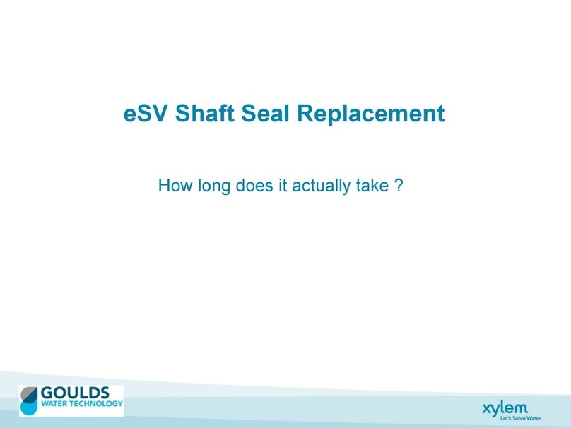 Xylem Goulds eSV Series Parts list manual