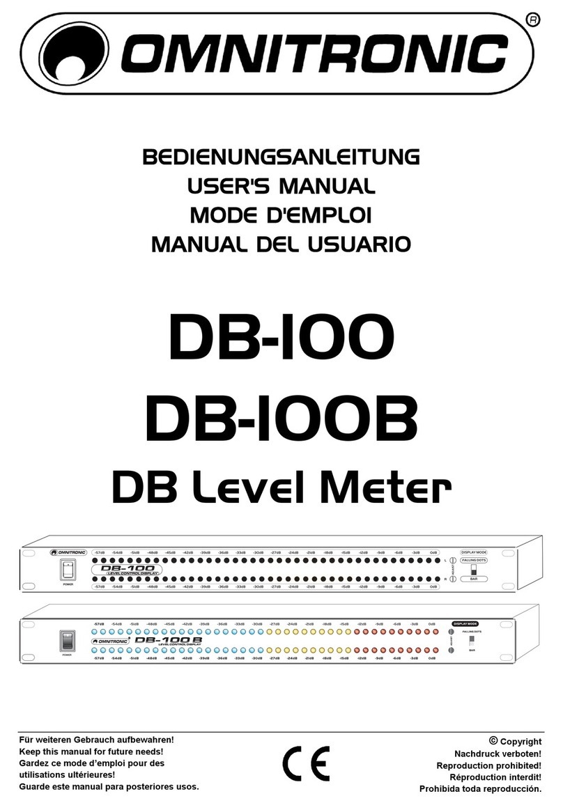 Omnitronic DB-100B User manual