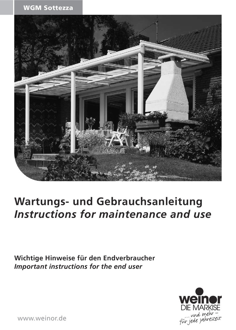 weinor WGM Sottezza User guide