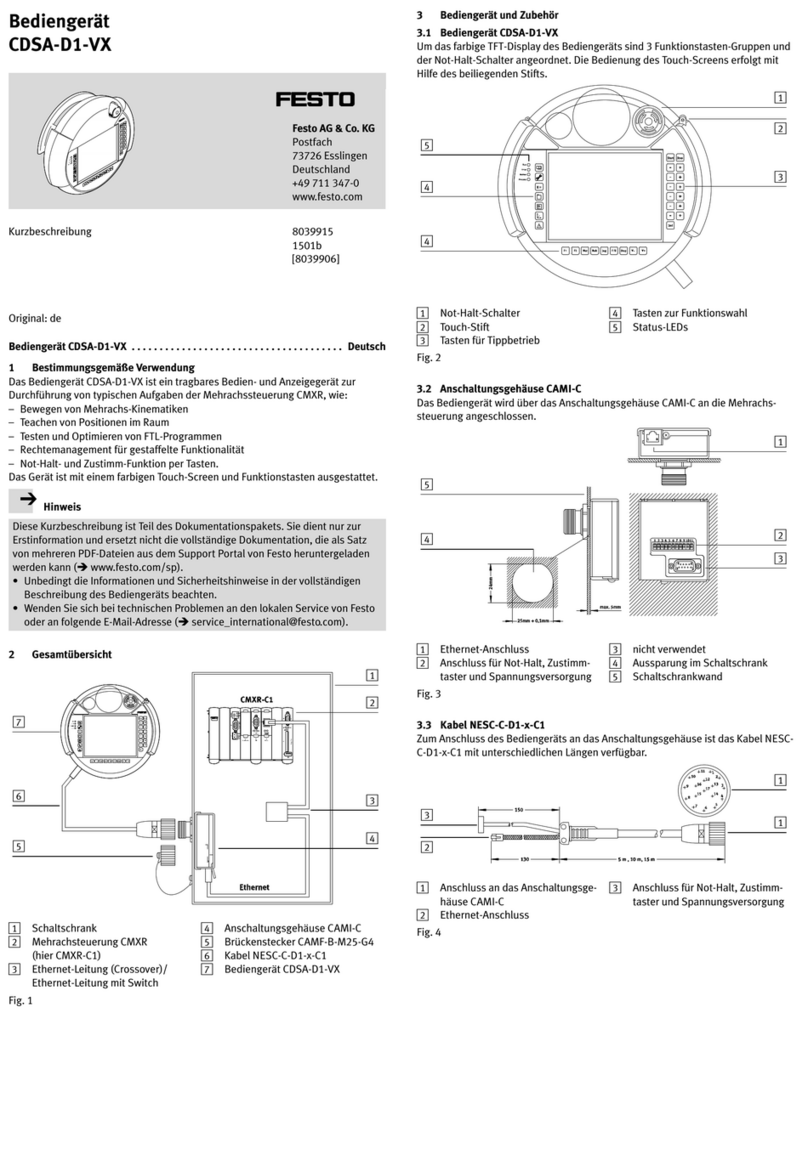 Festo CDSA-D1-VX quick start guide