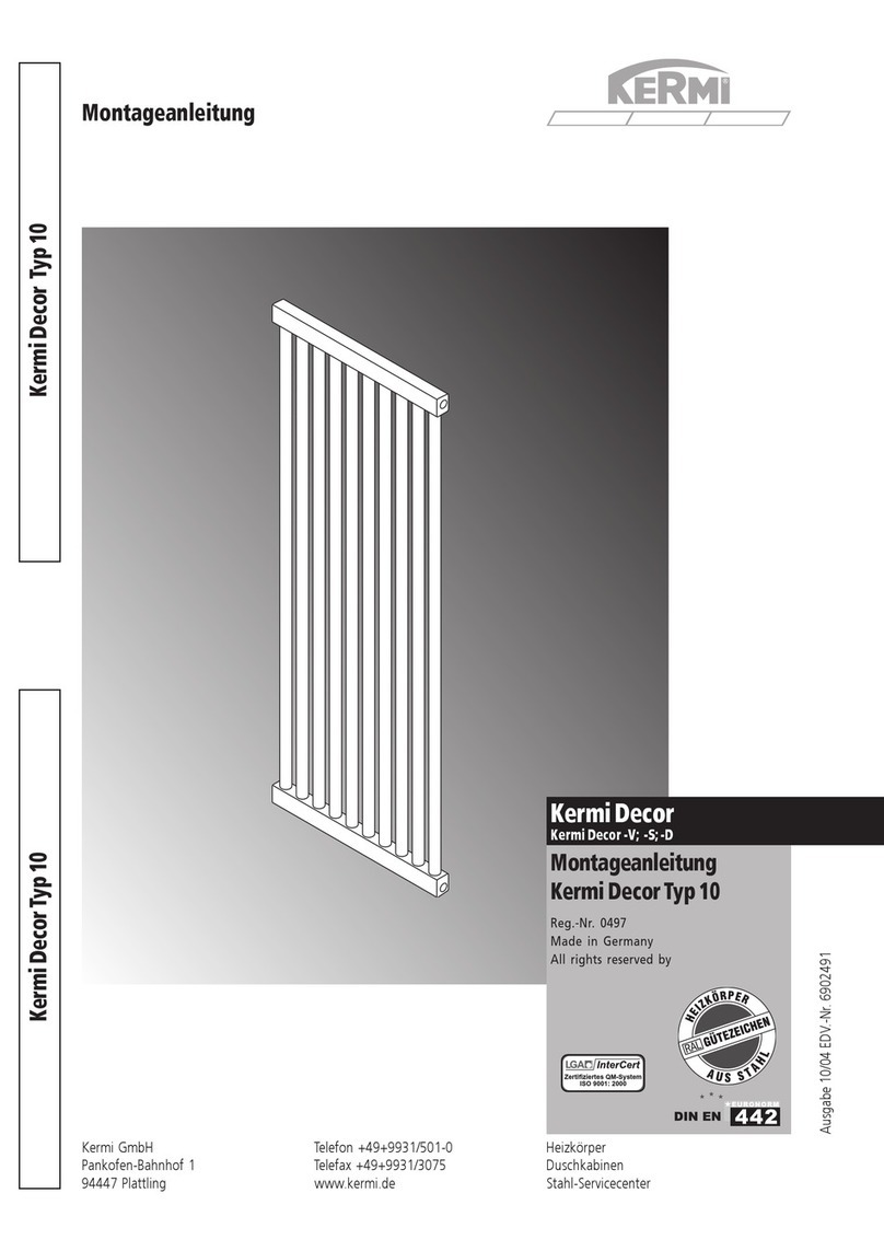 Kermi Decor S Series Assembly instructions