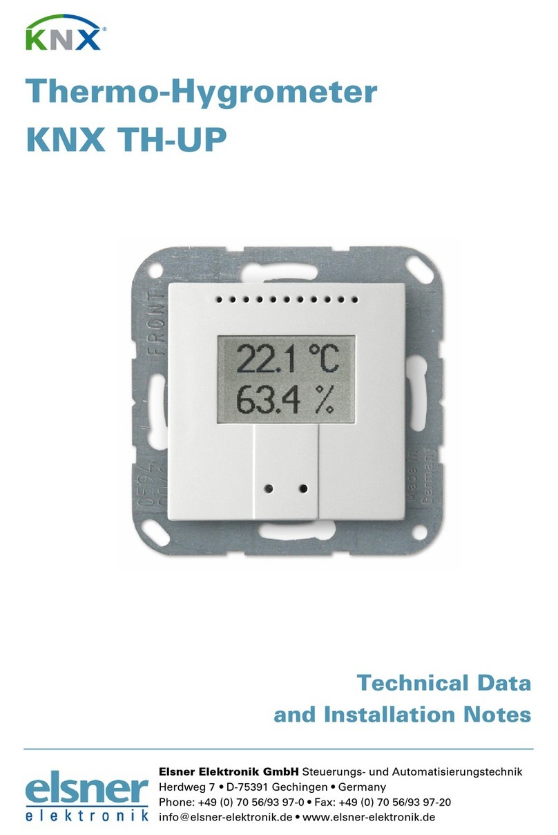 KNX TH-UP Technical Data and Installation Notes