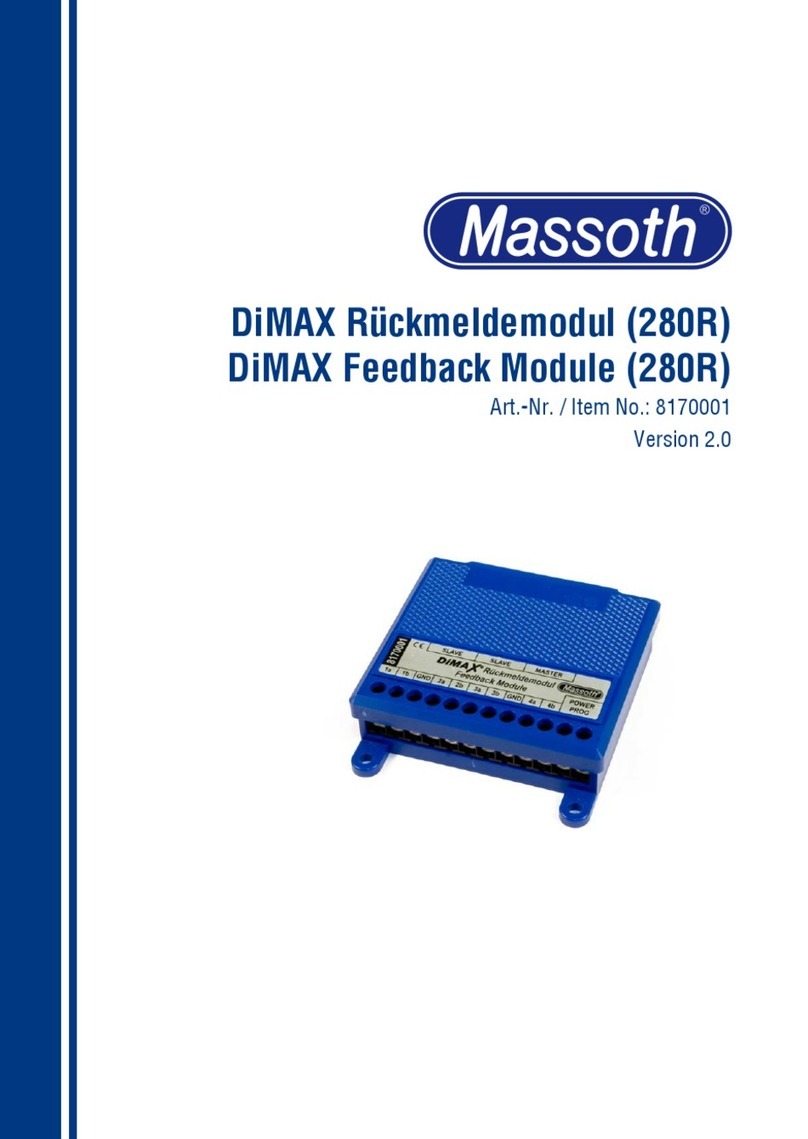 Massoth DiMAX 280R manual