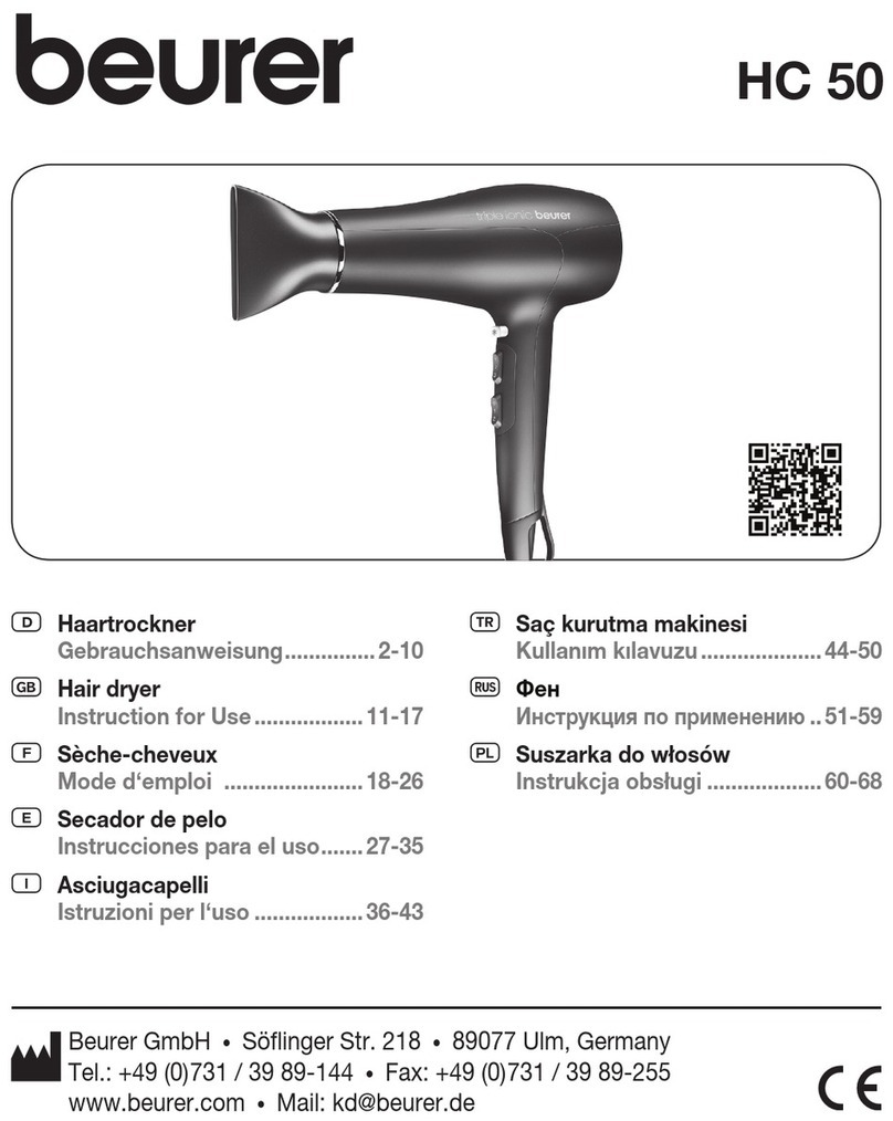 Beurer HC 50 User manual